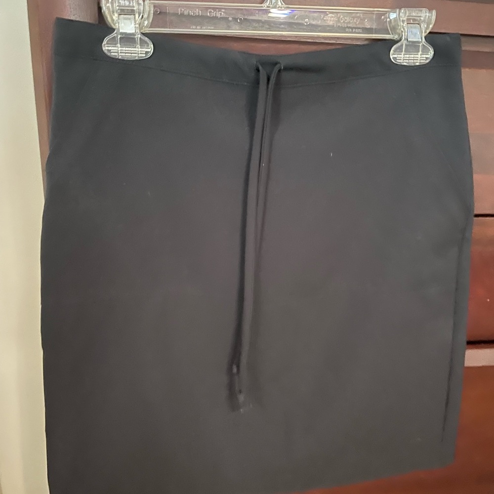 Black drawstring skirt
